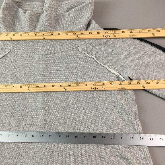 Free People Women's Grey Oversized Knit Cowl Neck Gorpcore Sweater Women's Sz XS - Picture 11 of 15